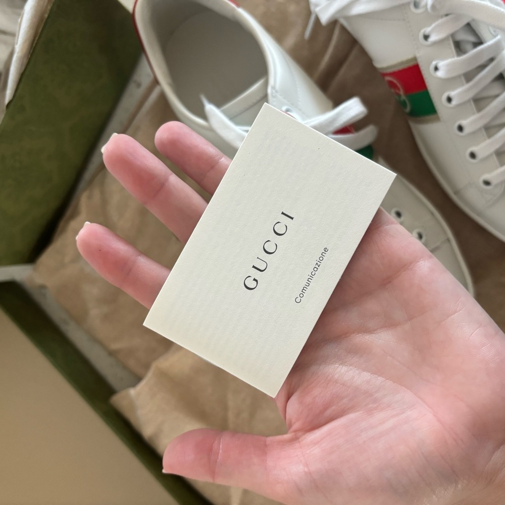 Authentic Gucci Ace Sneaker- 38.5 - Picture 8 of 11